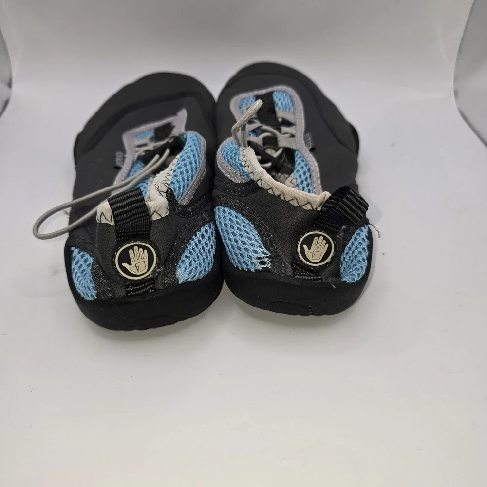 Body Glove Men's Water Shoes Aqua Socks Gray Blue Slip-On Drawstring Size 7